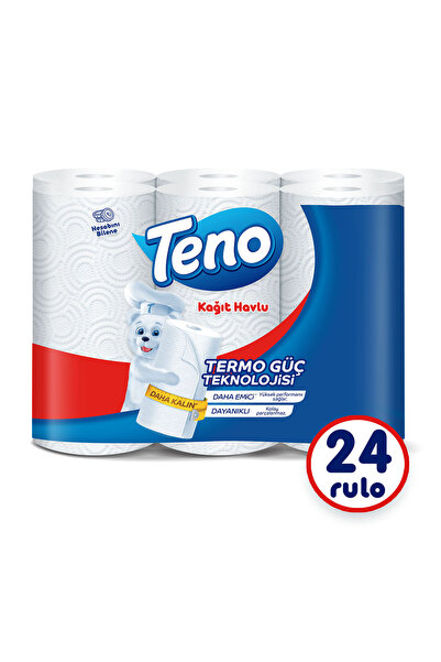 Teno Avantaj Paket Kağıt Havlu 24 Rulo (6 Rulo x 4 Paket)