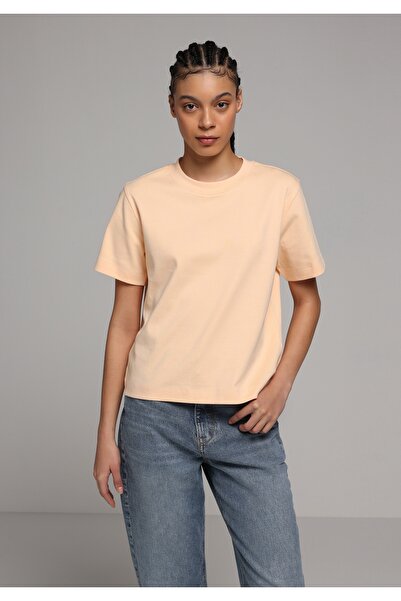 Colin's Жіноча футболка квадратного крою з круглим вирізом, помаранчева, з ко...