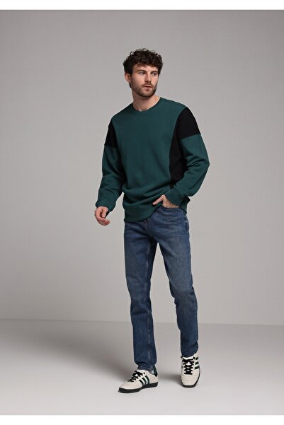 Colin's بنطال جينز نيلي للرجال ذو قصة عادية