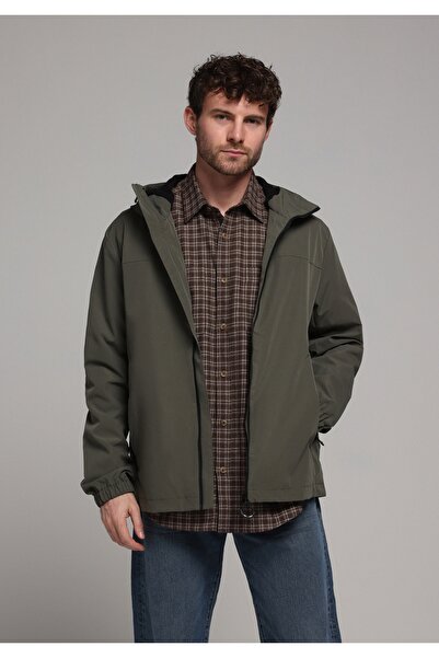 Colin's Ανδρικό πράσινο αδιάβροχο κανονικής εφαρμογής