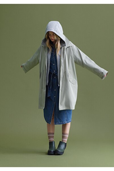 Colin's Γυναικείο πράσινο αδιάβροχο κανονικής εφαρμογής