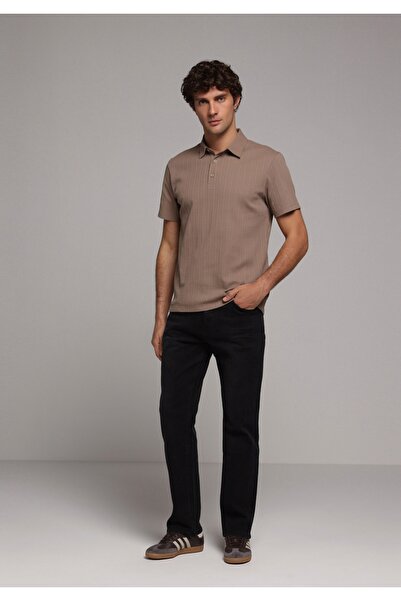 Colin's Pantaloni din denim negru pentru bărbați, croială regulară