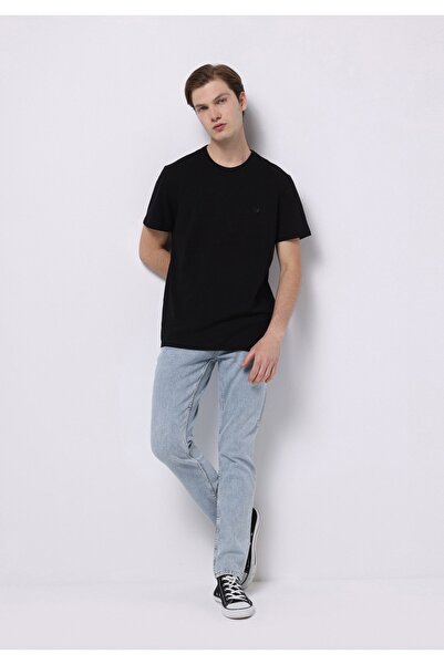 Colin's بنطلون جينز مستقيم بخصر منخفض وواسع الساق للرجال من النيلي البيئي