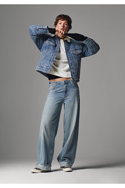 Colin's Pantaloni de damă din denim indigo cu potrivire lejeră