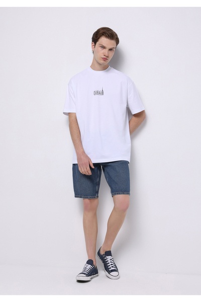 Colin's Ανδρικό σορτς τζιν μεσαίου ύψους με κανονική εφαρμογή, σκούρο ινδικό