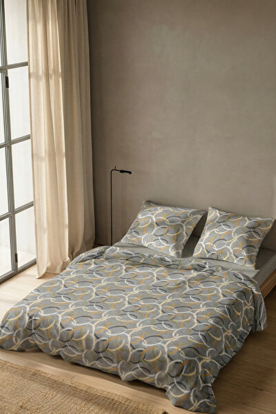 Menderes Home طقم غطاء لحاف مفرد من مجموعة القطن هالكو