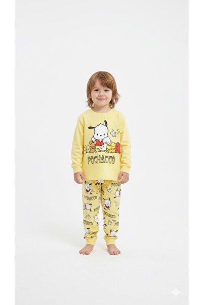BEBEMER 0119 طقم بيجامة بيكاتشو باللون الأصفر