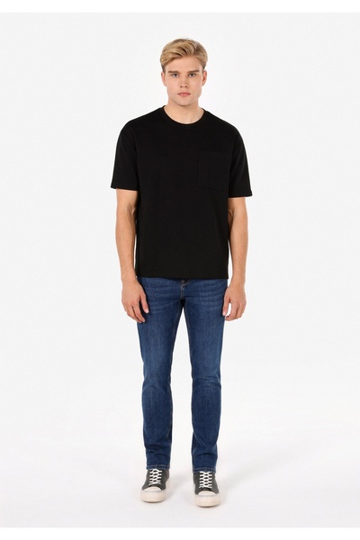 Colin's Pantaloni de jeans indigo pentru bărbați, cu croiala dreaptă