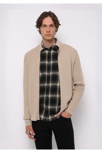 Colin's Regular Fit Men's Beige Cardigan