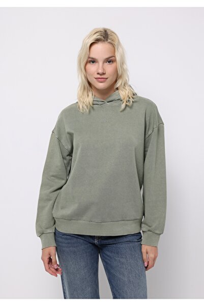 Colin's Жіноча зелена кофта з капюшоном та принтом, прямий крій