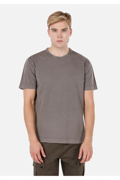 Colin's Мъжка тениска - кафява, с ръкави