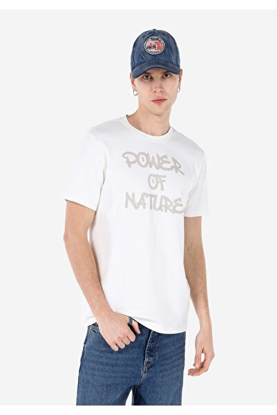 Colin's تيشيرت رجالي أبيض - بأكمام