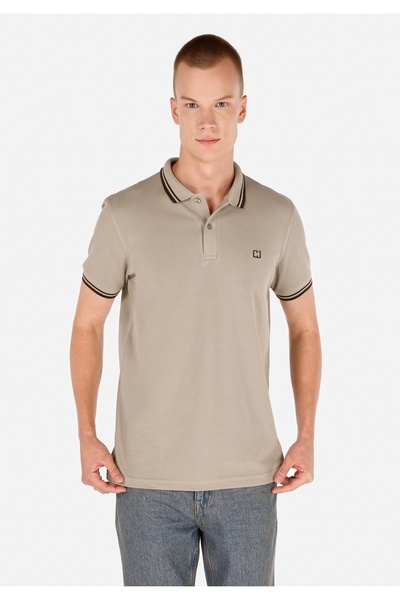 Colin's Регулярна кройка, поло яка, плетена, гладка, мъжка, зелена, къса ръка...