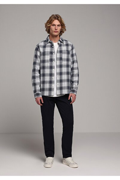 Colin's Сlim Fit Середня талія Прямий крій Чоловічі темно-сині штани на ґудзиках