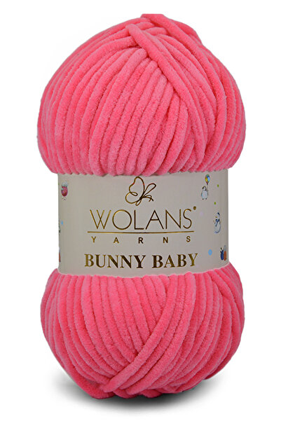 WOLANS 464 Νέον Ροζ - Μαλακό Βελούδινο Νημάτιο Baby Bunny, Νημάτιο Κουβέρτας