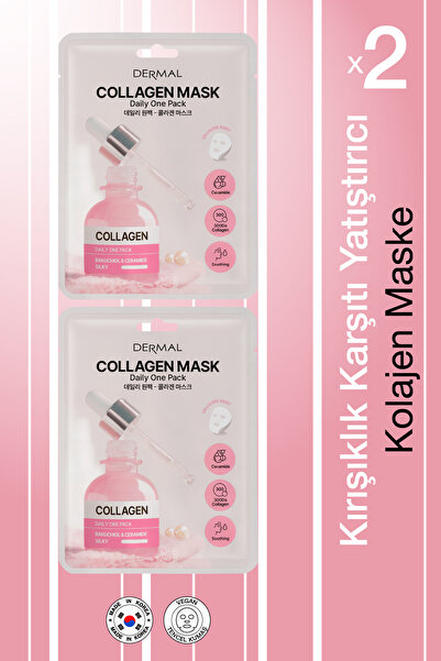 Dermal Moisturizing and Revitalizing Collagen Korean Mask for Dry and Tired S...