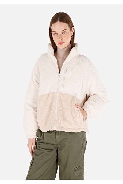 Colin's Regular Fit Dik Yaka Kadın Ekru Mont