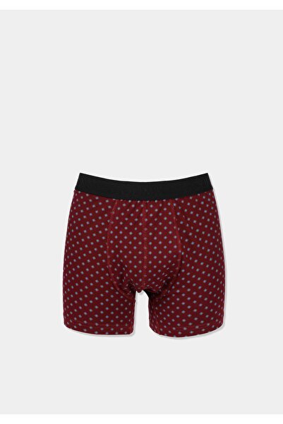 Colin's Modern Fit Printed Men's Claret Red Boxers
