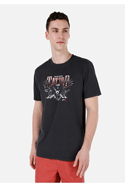 Colin's Μαύρο ανδρικό μπλουζάκι με μανίκια