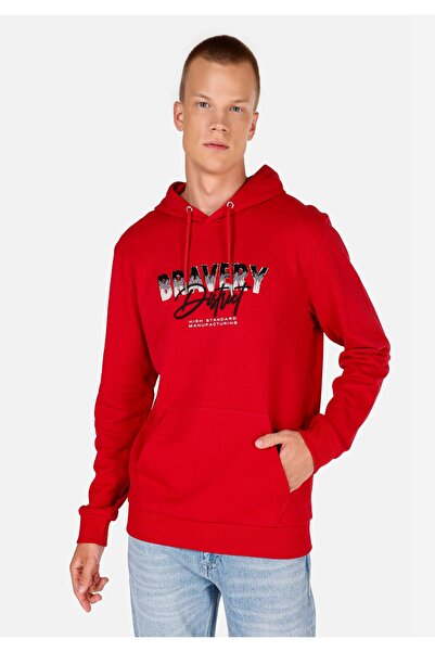 Colin's Regular Fit Erkek Kirmizi Sweatshirt