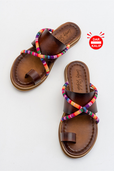 Lively Stylish Papuci Jenny Flip Flops din piele