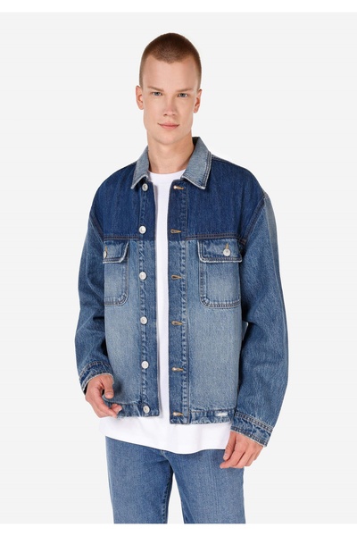 Colin's Мъжко светлосиньо сако с редовна кройка, копчета и без подплата