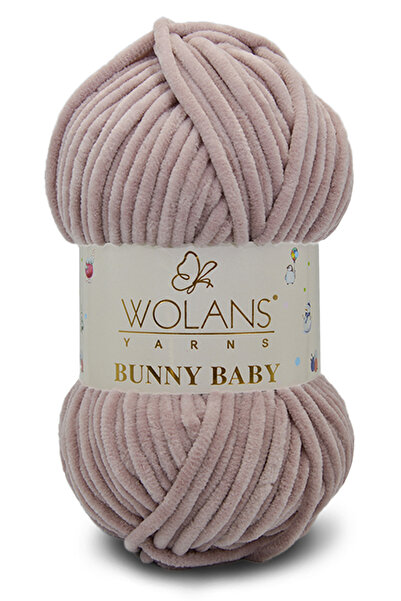 WOLANS 453 Vişne Soft Kadife Bunny Baby Örgü Ipi Kadife Ip Yumuşak Oyuncak Ip...