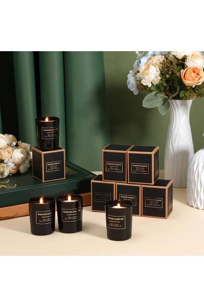 Arabest 1P CLavender Scented Candles Bulk Set, Aromatherapy Soy Wax Jar Candles
