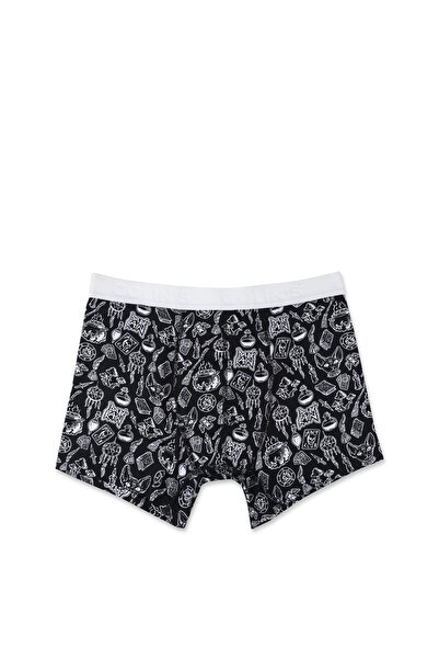 Colin's Сучасні чорні боксери з принтом для чоловіків