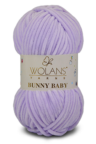 WOLANS 415 Lilac Soft Velvet - Baby Knitting Bunny String, Μαλακή κουβέρτα Πα...
