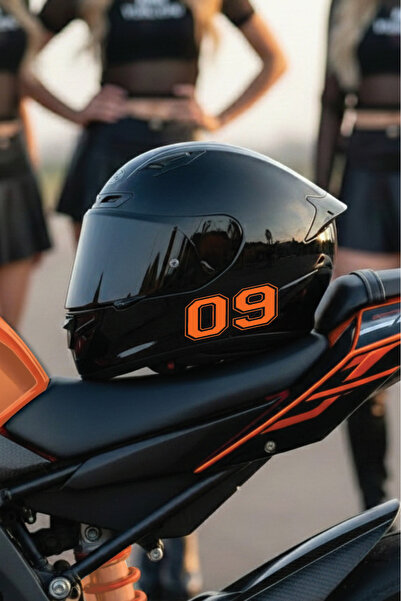 Yalıgraf Reklam Tabela Helmet Number Sticker - City License Plate Codes - Rac...