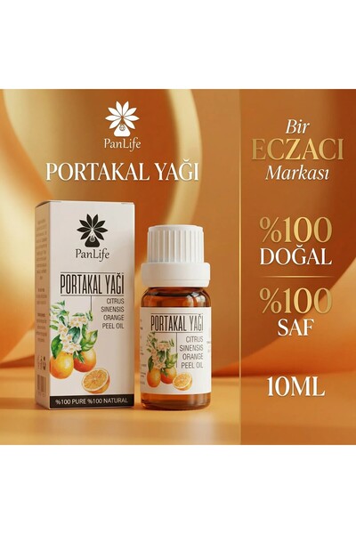 PANLİFE PORTAKAL YAĞI 10 ML %100 Saf Analiz Sertifikalı ( Karışımsız )