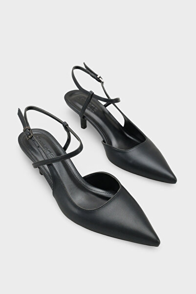 Capone Outfitters Pantofi de damă Perla cu toc mediu cu curea la gleznă cu vâ...