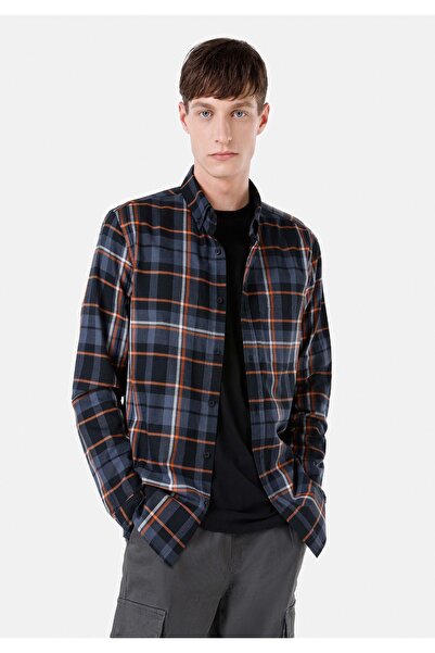 Colin's Черна мъжка риза с дълъг ръкав