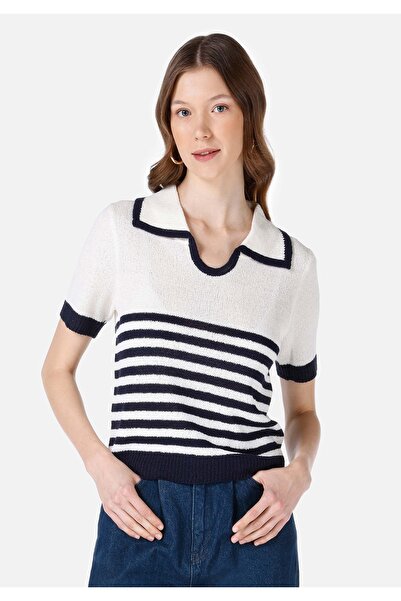 Colin's Regular Fit Women's Navy Blue Sweater