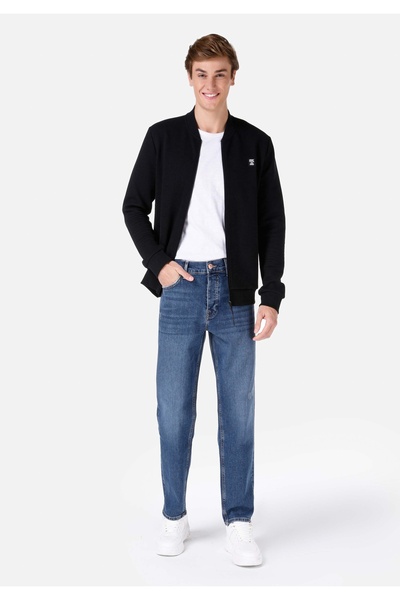 Colin's Ανδρικό παντελόνι Indigo Jean Loose Straight Fit στη μέση