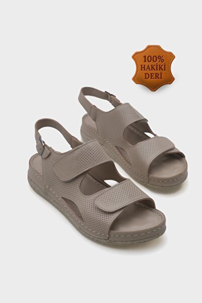 Capone Outfitters Ember Velcro Leather Comfort Ανατομικά Γυναικεία Σανδάλια