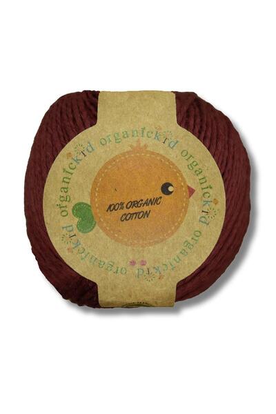 Organic Cotton Amigurumi Punch 50g Hand Knitting Rope 585 Red Brown (Cuba)