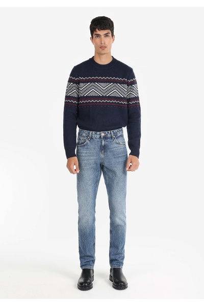 Colin's Прямий крій, низька талія, прямі штанини, чоловічі джинси кольору індиго