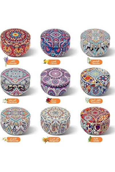 Yelajoy 9-Scent Natural Soy Wax Candle Gift Set, Smokeless Portable Travel Ti...