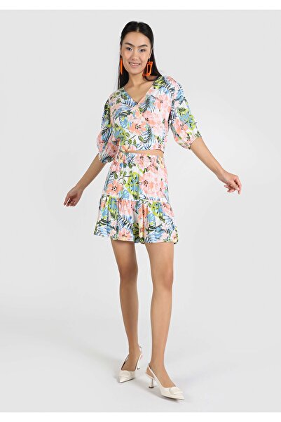 Colin's Цветна плисирана дамска пола с щампа