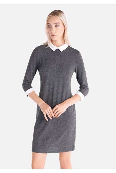 Colin's Regular Fit Straight Women's Anthracite Long Sleeve Dress