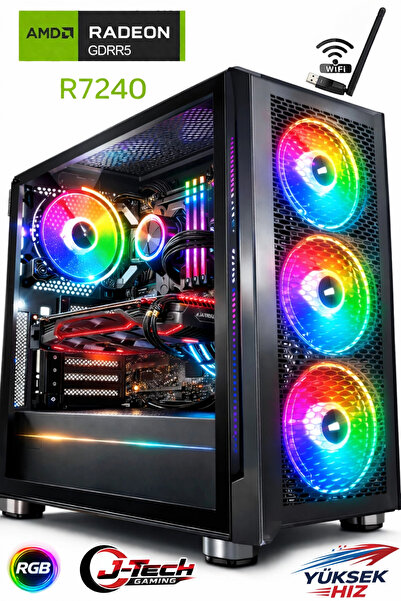 J-TECH EntryX i5 2300 16GB RAM 256GB SSD GDDR5 R7240 4GB Gaming Oyuncu Bilgis...