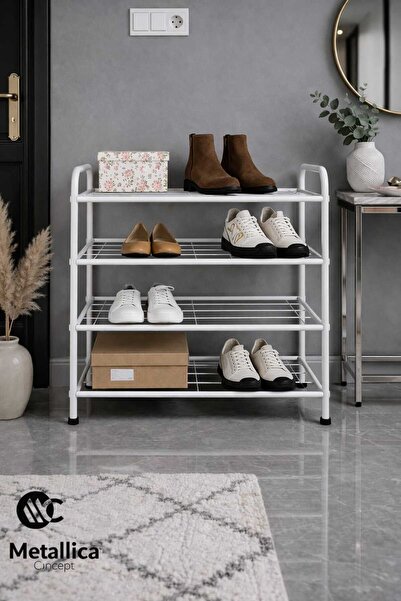 Metallica Concept ÇAĞLA 4 KATLI AYAKKABILIK DÜZENLEYİCİ ÇOK AMAÇLI RAF KONSEP...