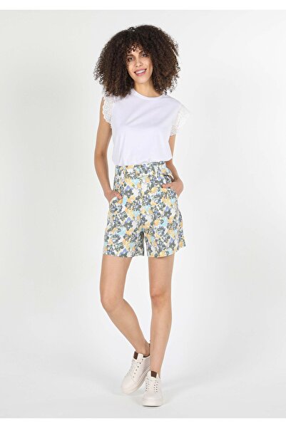 Colin's Regular Fit Yüksek Bel Kadın Çok Renkli Şort