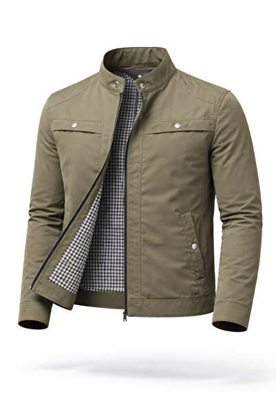 REGOS Erkek Toprak Göğüs Ve Kolları Çıtçıt Detaylı Omuzları Işlemeli İnce Yaz...