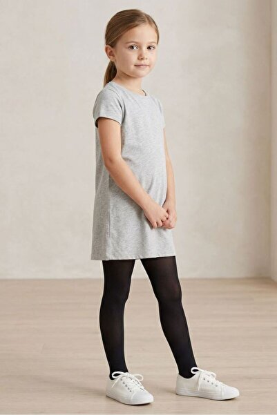 Bross Girl's 3-Piece Plain 40 Den Micro Pantyhose Mousse Socks