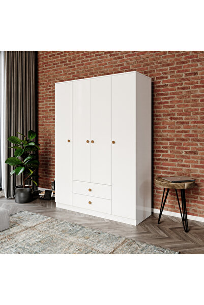 VENATTO Nova 4 Kapaklı,2 Çekmeceli Dolap (%100MDF)