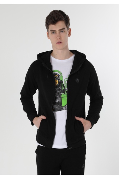 Colin's Jachetă neagră pentru bărbați Slim Fit