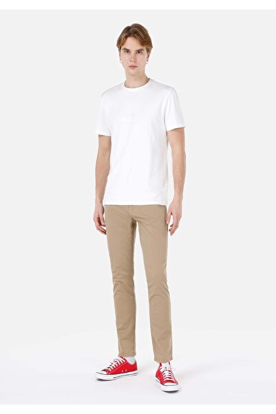 Colin's Мъжки кафяви панталони с права кройка, ниска талия и прави крачоли, б...